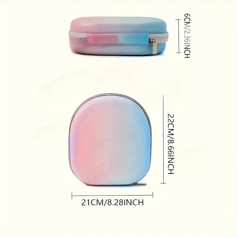 Bilişim Burada Pembe Su Geçirmez Dayanıklı Sert  Kulaklık Saklama Çantası  Çizilmez  Toz Geçirmez 